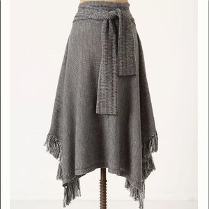 Sashed sweater skirt